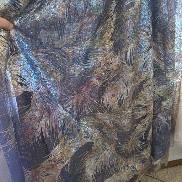 RENE RUIZ COLLECTION Printed Sequin Fit & Flare Gown - Picture 6 of 7